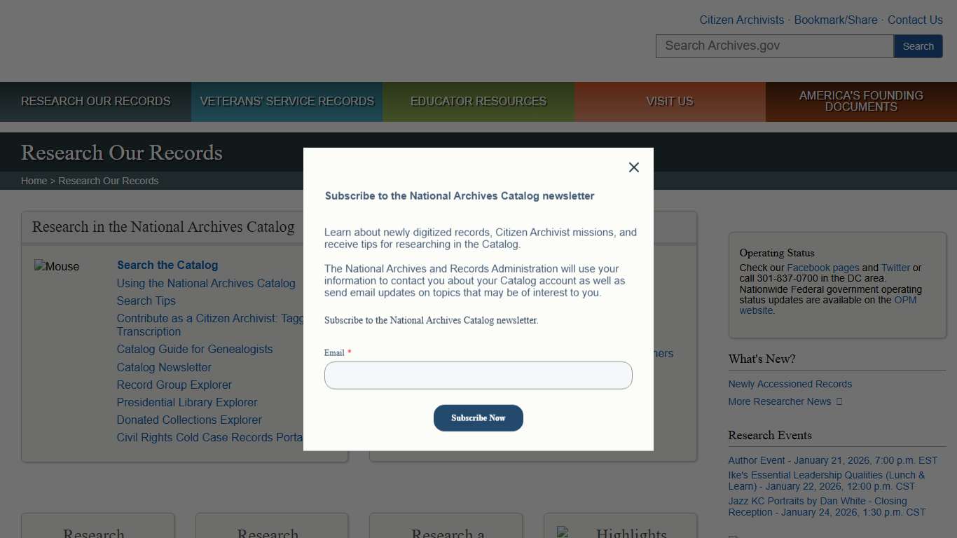 Research Our Records | National Archives