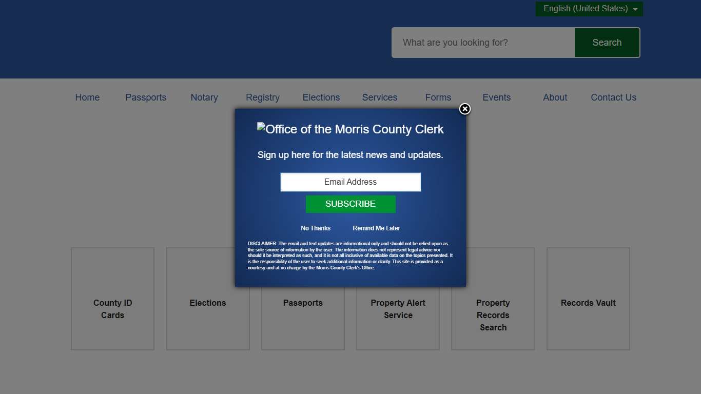 Home | Morris County Clerk